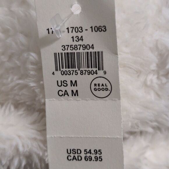 NWT OFFLINE by Aerie White Fleece Elastic Waistband Zipper Pockets Pants Size M - Picture 12 of 13